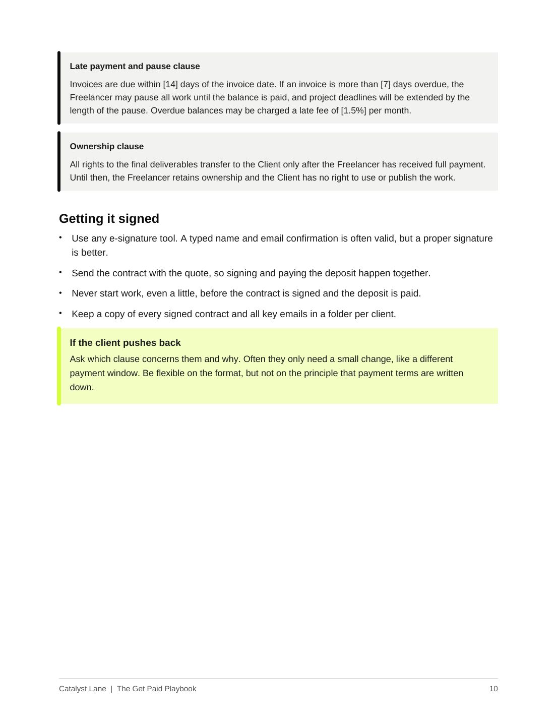 Playbook page 10