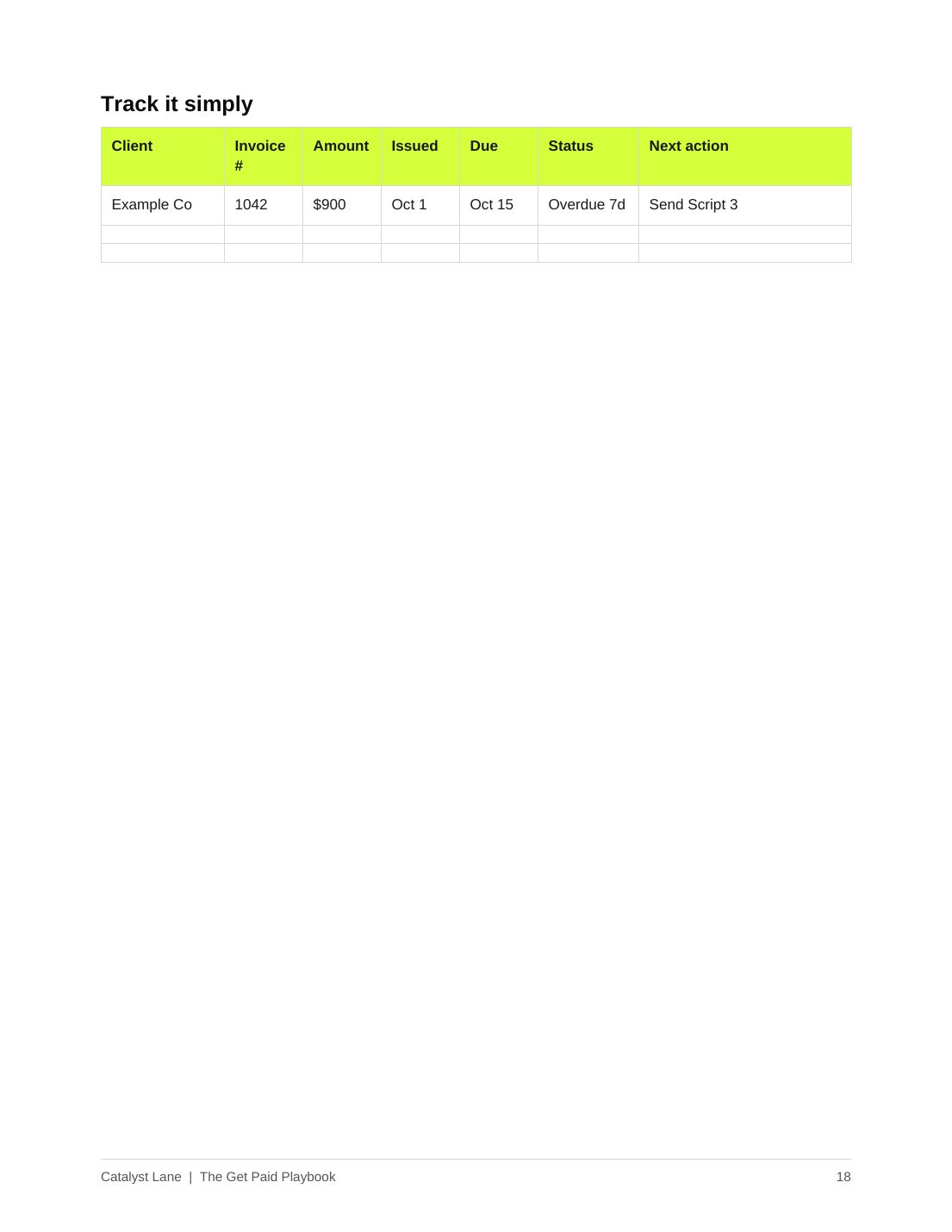 Playbook page 18