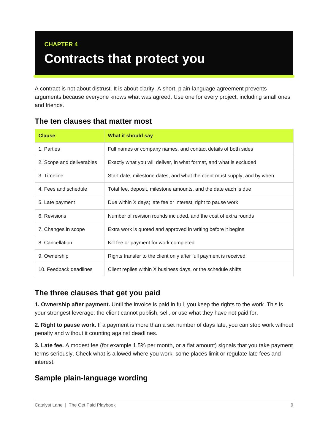 Playbook page 9